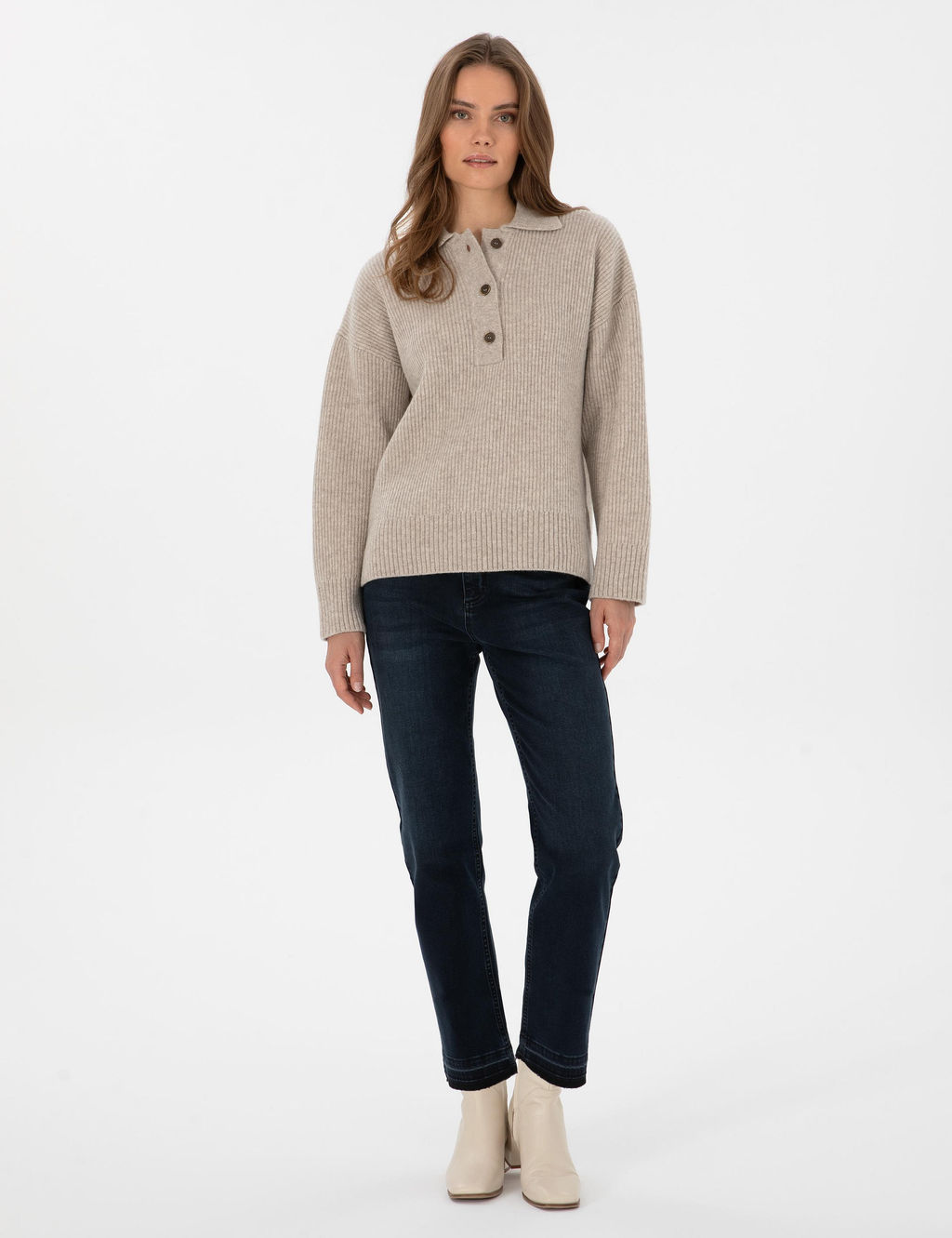 Bej Comfort Fit Y_n Kazak - Pierre cardin фото 4