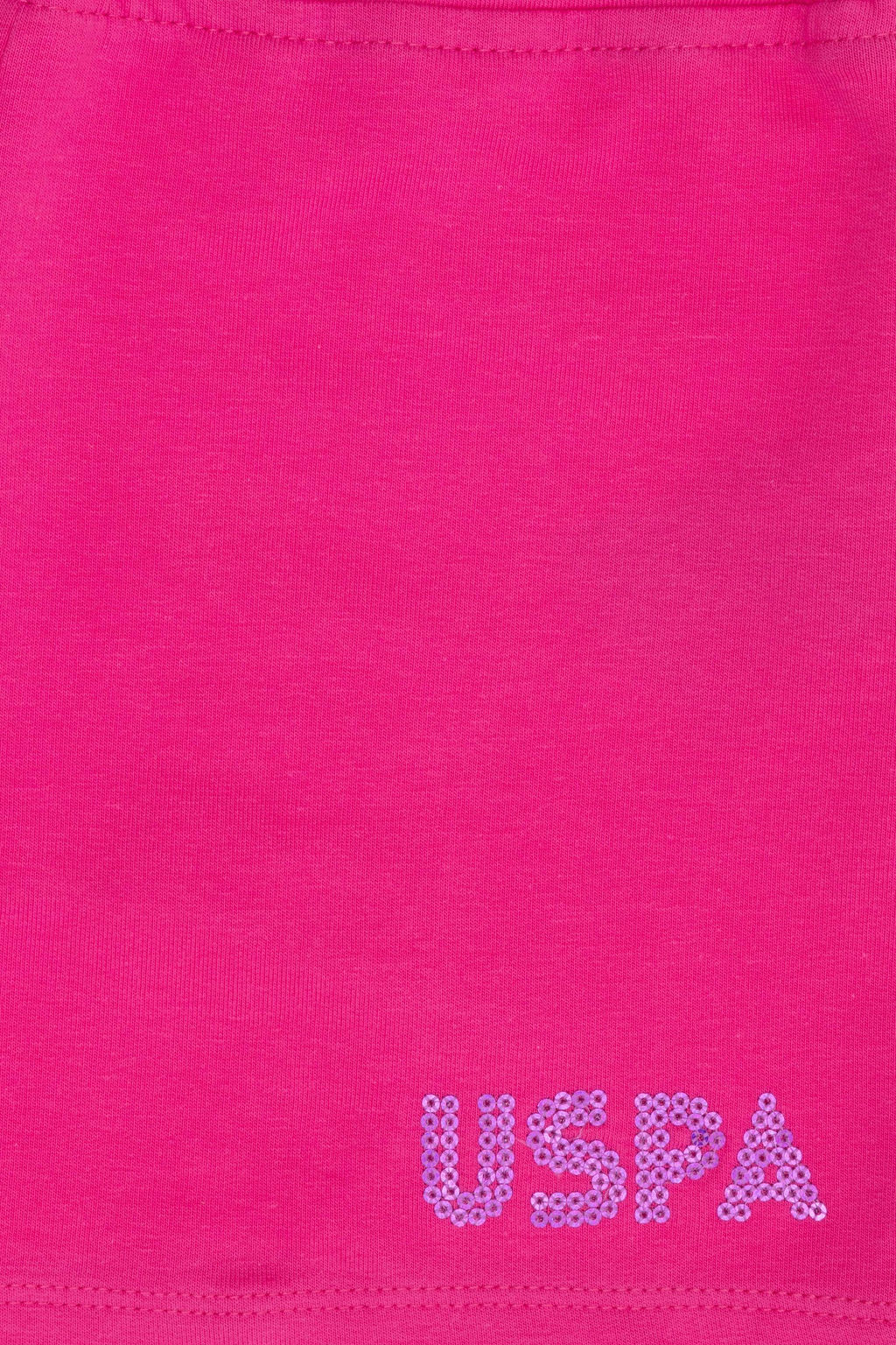 Трикотажные шорты цвета фуксии для девочек - U.s. polo assn фото 3