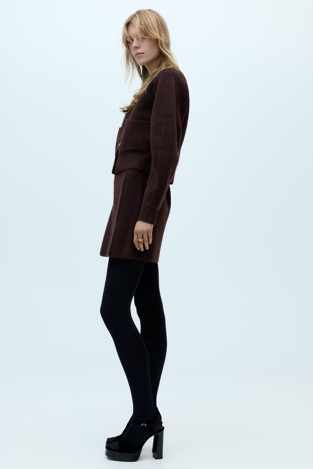 MINI SKIRT WITH SIDE SEAMS - Zara фото 3