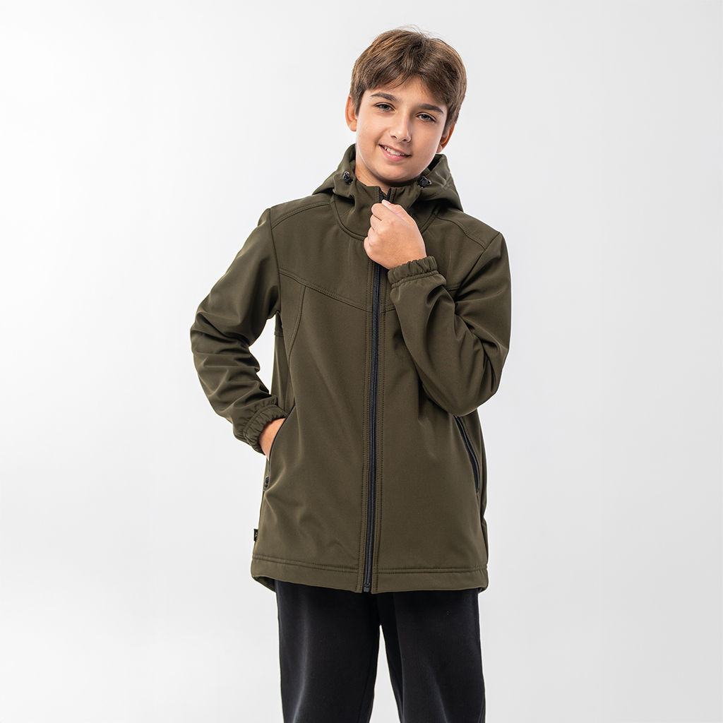 RODOS Куртка софтшелл для мальчика демисезон М-311д Тёмно-серый  фото 27