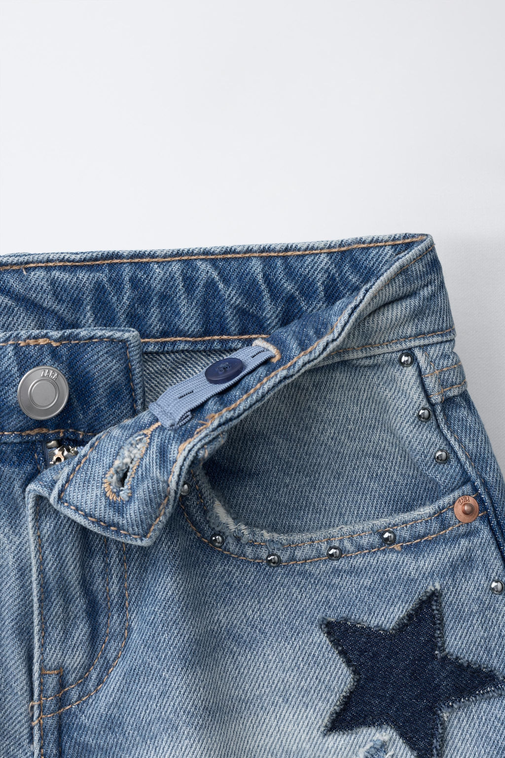 BERMUDA DENIM ESTRELLAS / Azul - Zara фото 6