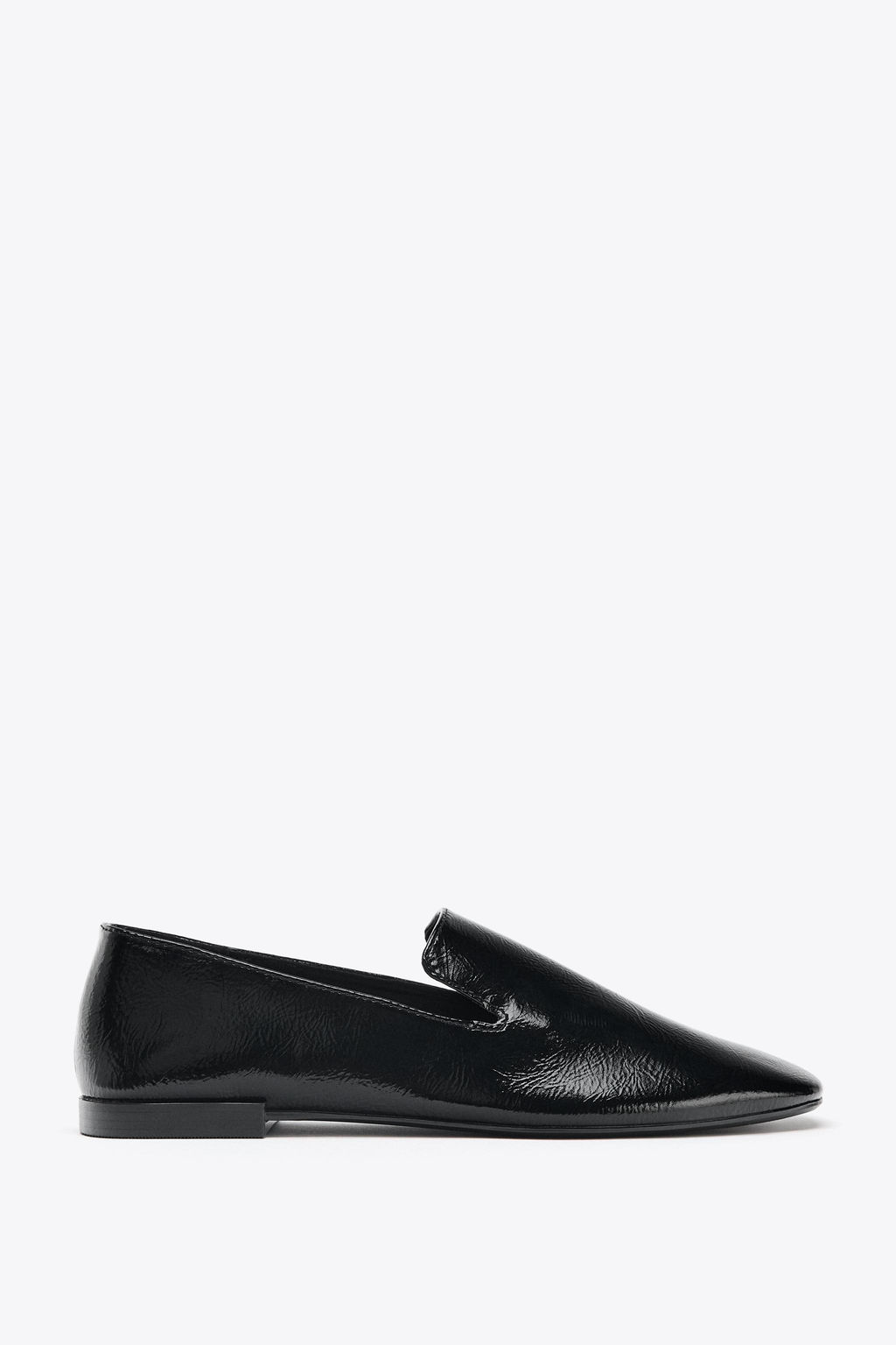 PATENT-EFFECT LOAFERS