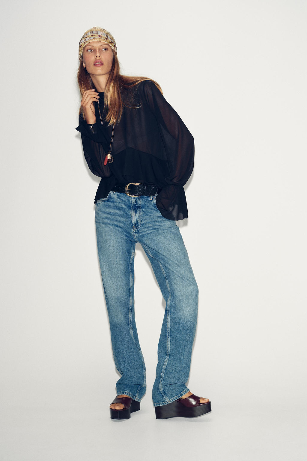 FLOWING RUFFLED TOP - Zara фото 12