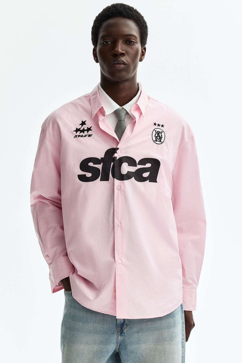 Camisa en popelina de algod?n Relaxed Fit - H&m фото 3