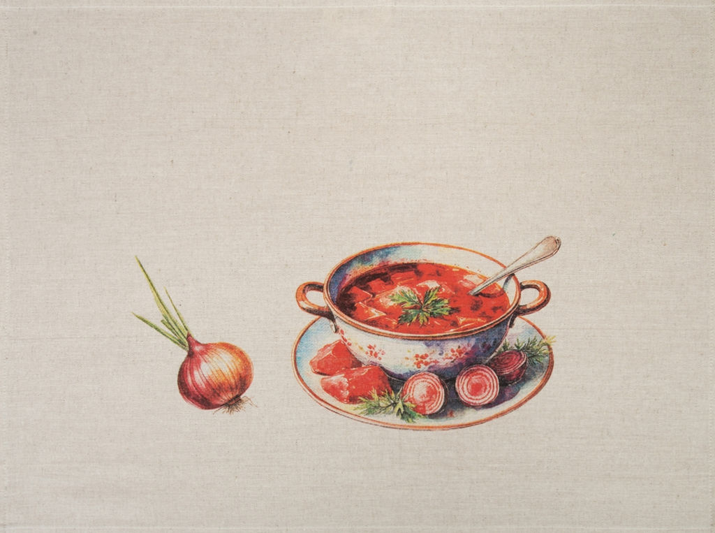 Комплект полотенец 22С145-ШР+К/п.р/фкор из 3 шт. 45*60 "Борщ-3" цв. 1 рис. 60