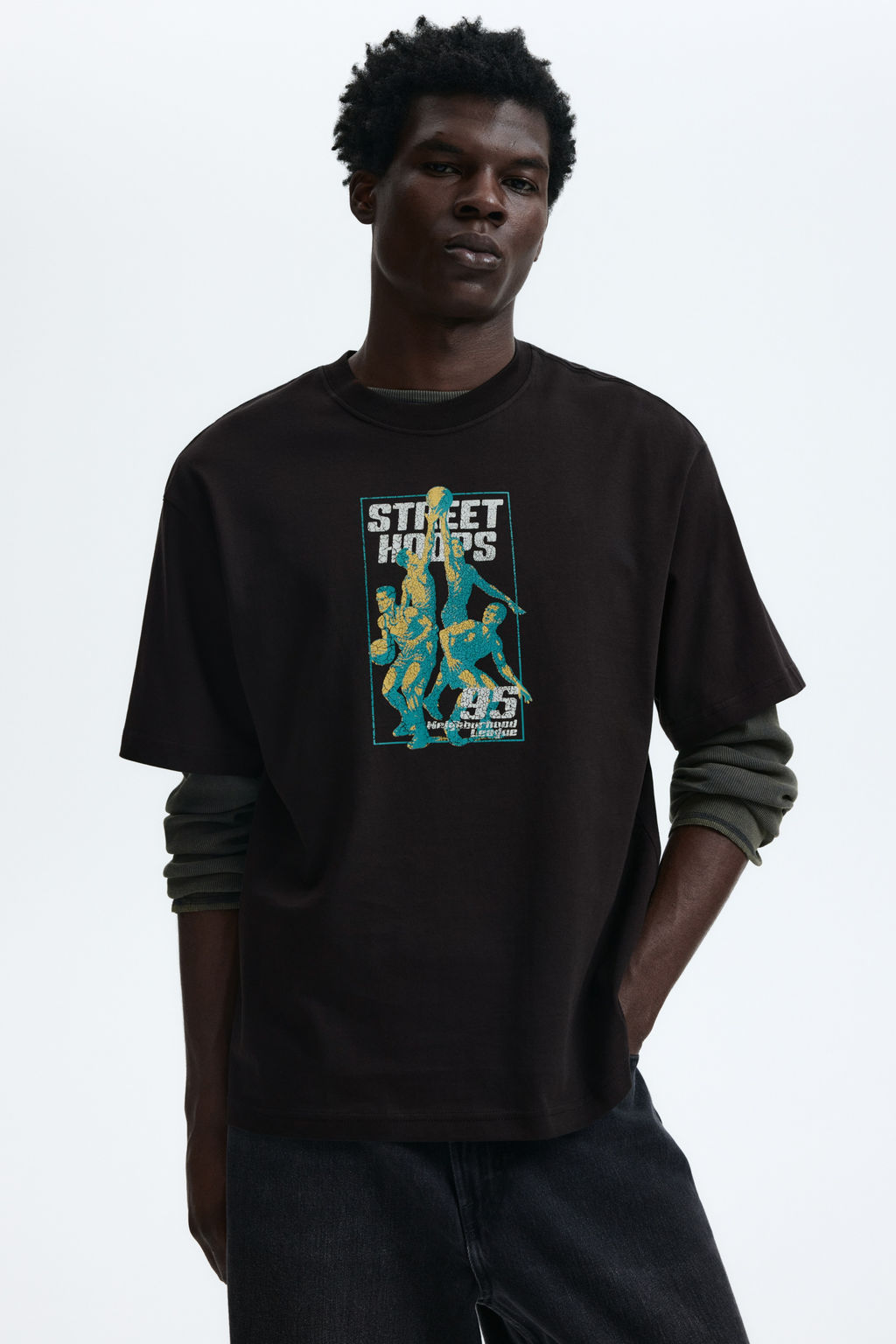 Camiseta con motivo estampado Loose Fit - H&m фото 26