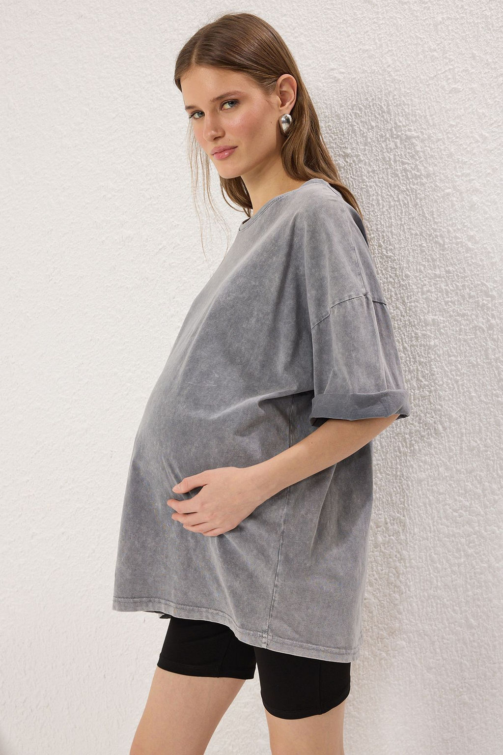 Siyah-Ten Kar?n Panelli Hamile Tayt TBBSS25BV00003 - Trendyolmilla фото 3