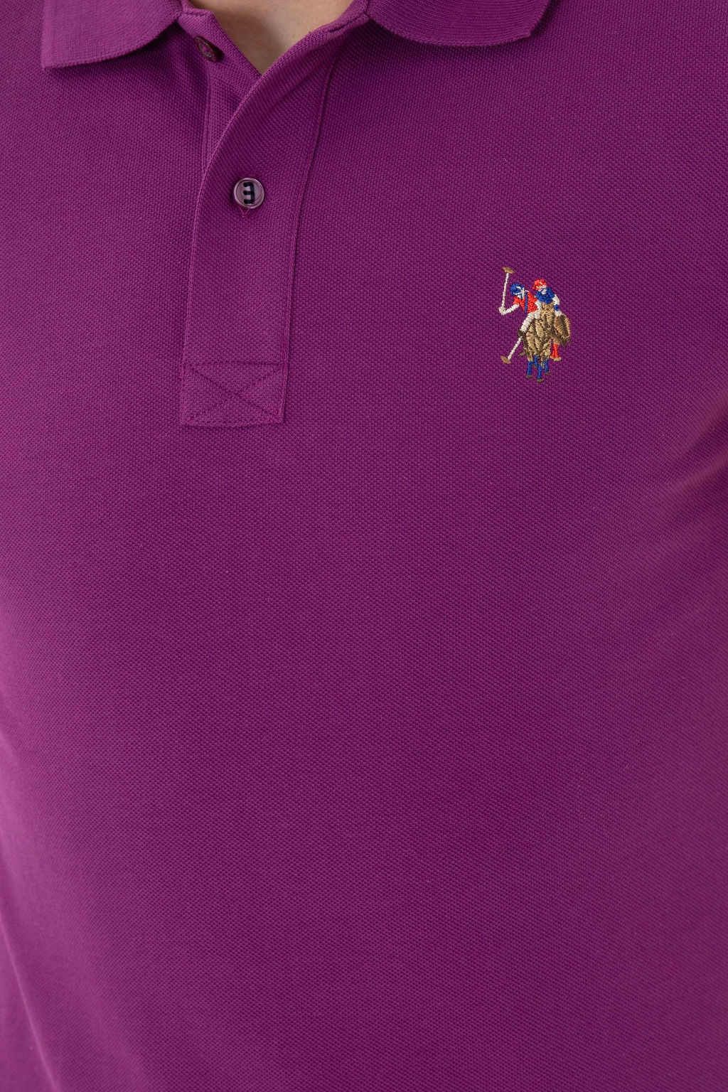 Мужская фиолетовая базовая футболка - U.s. polo assn фото 14