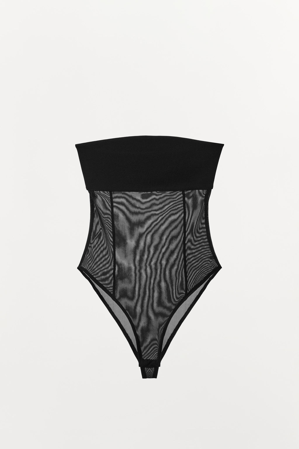 COMBINED TULLE BANDEAU BODYSUIT - Zara фото 3