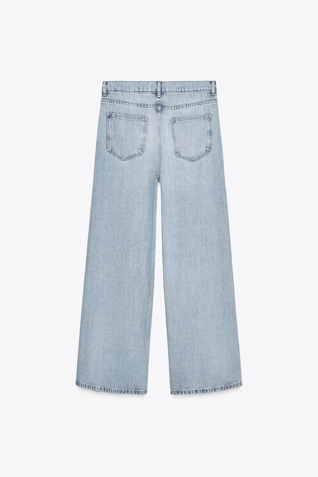 ZW COLLECTION RELAXED FIT MID-RISE JEANS - Zara фото 7