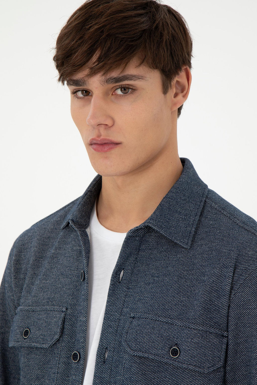 Мужская темно-синяя трикотажная рубашка Неожиданная скидка в корзине - U.s. polo assn фото 2