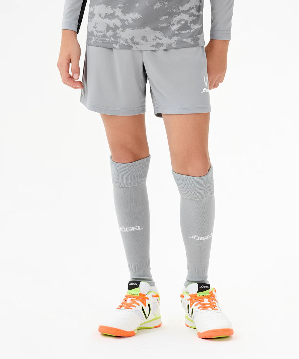 Гольфы футбольные JOGEL MATCH FOOTLESS SOCKS, серый фото 6