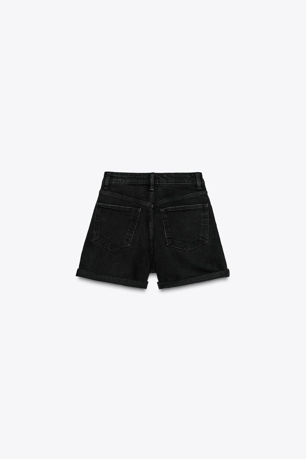 HIGH-WAIST MOM FIT TRF BERMUDA SHORTS - Zara фото 21