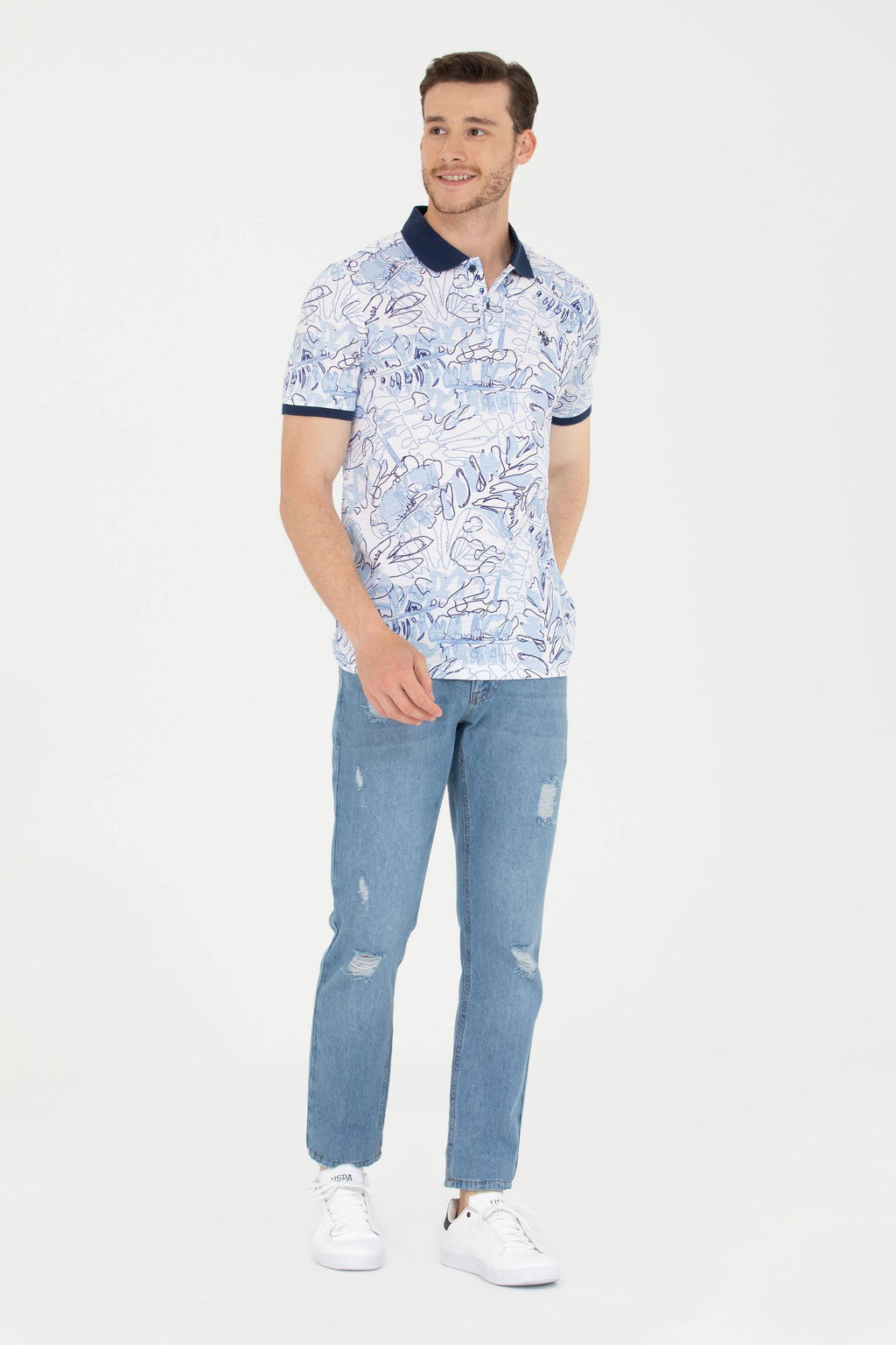 U. S. Polo Assn Мужские голубые джинсы Неожиданная скидка в корзине - U.s. polo assn фото 8