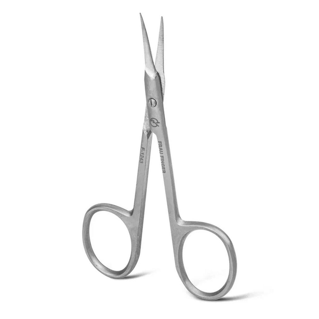 Frau Finger Ножницы маникюрные для кутикулы изогнутые / Classic FS-1243DP, матовые, ручная заточка, 10 см