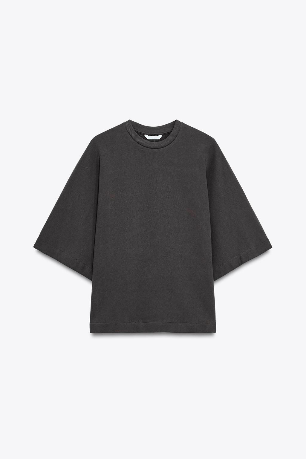 RUSTIC SHORT SLEEVE SWEATSHIRT - Zara фото 14