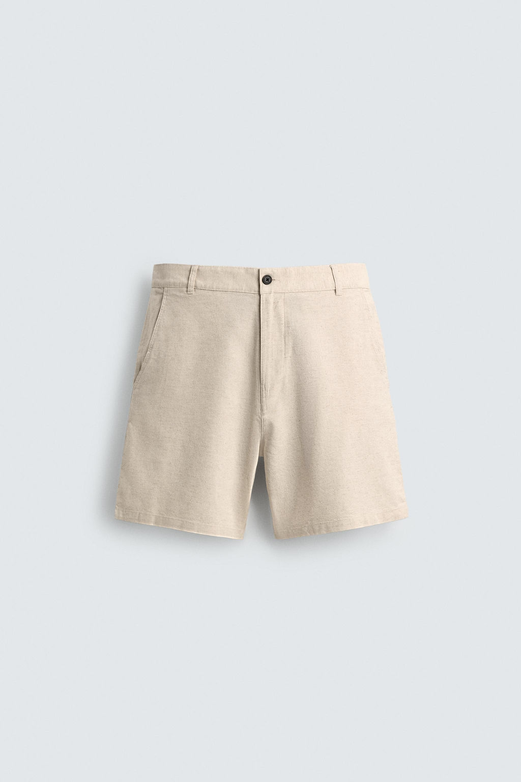 BERMUDA REGULAR FIT ESTRUCTURA / Beige claro - Zara фото 7