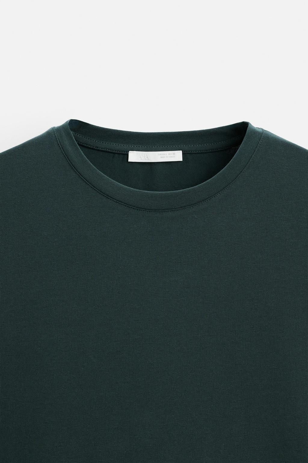 BASIC SLIM FIT T-SHIRT - Zara фото 48