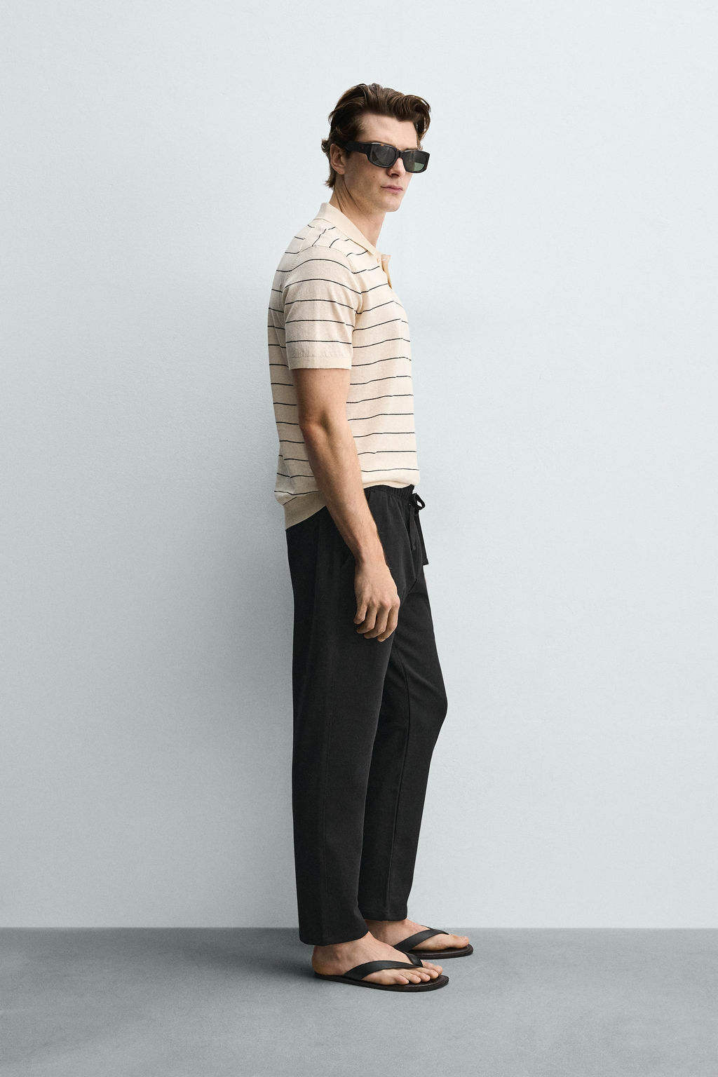 PANTAL?N CINTURA JOGGER CONFORT / Negro - Zara фото 13