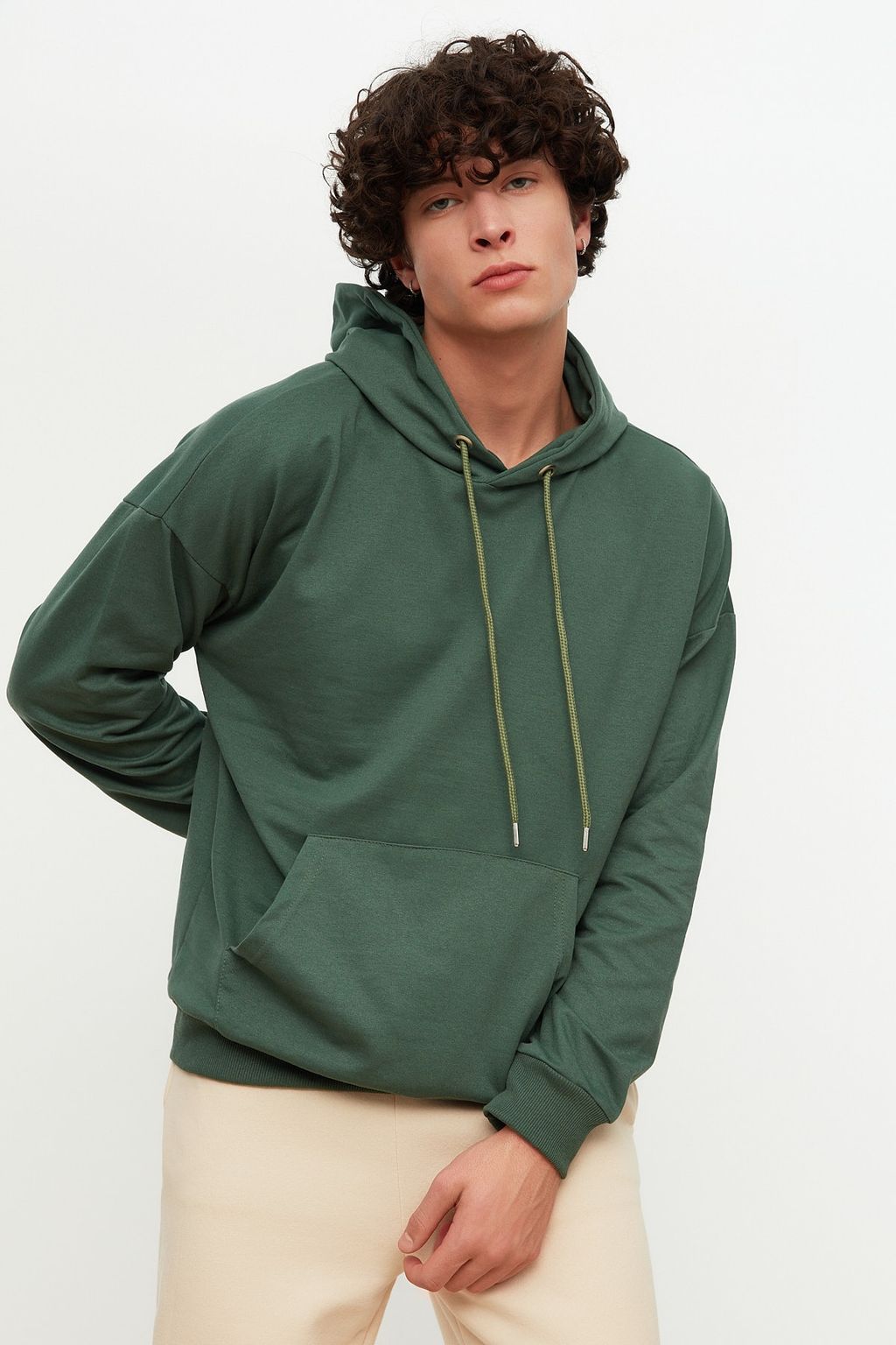 Tas Oversize/Genis Kesim Kapusonlu Cicek Bask?l? Sardonsuz Sweatshirt TMNAW22SW0155 - Trendyolmilla фото 10