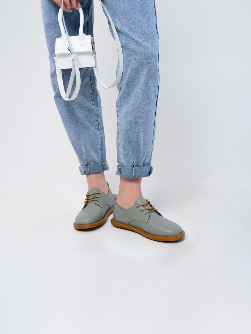 Туфли 181.ОКСЕbr.Лион авокадо+коричневый