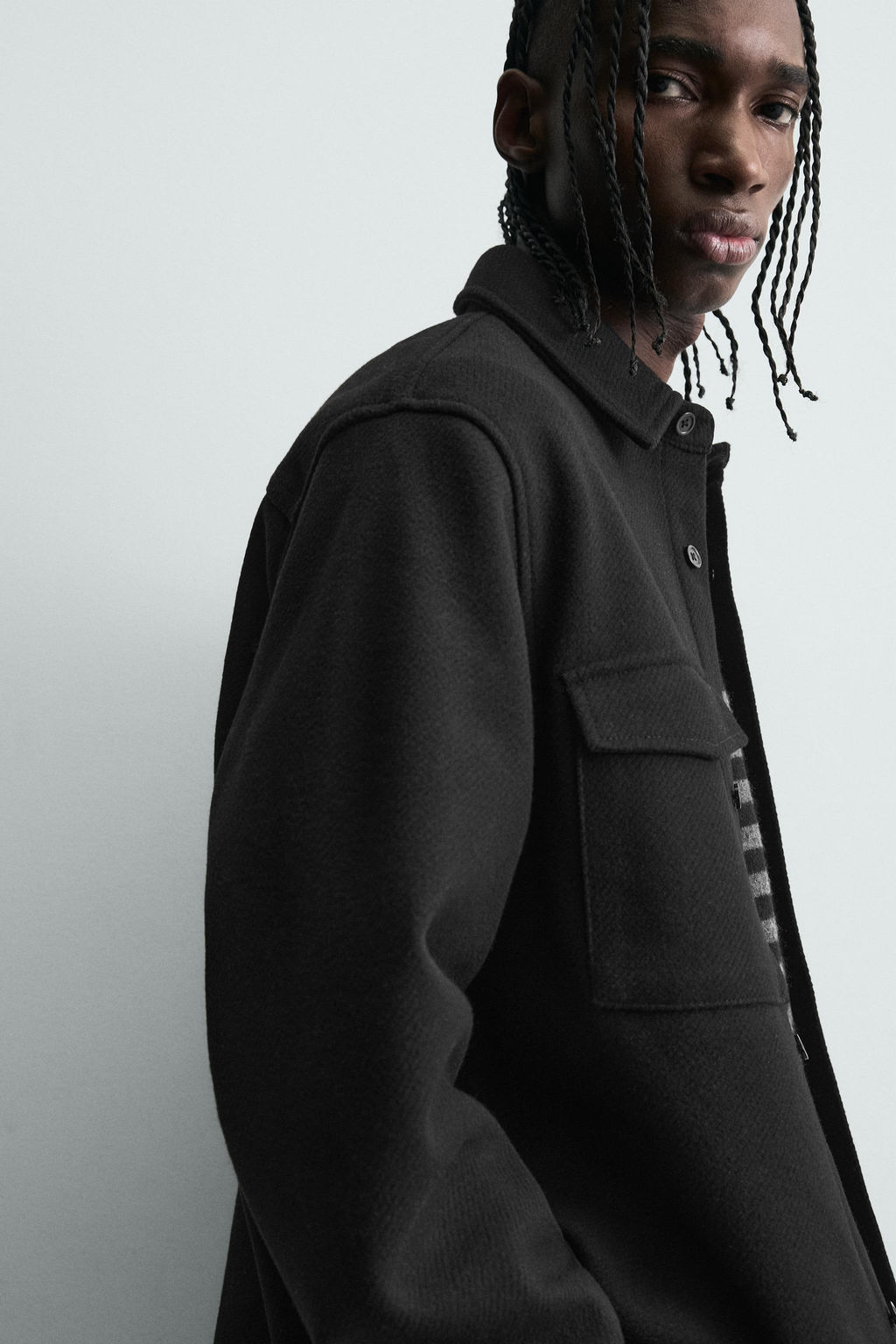 TWILL TEXTURED WATER REPELLENT OVERSHIRT - Zara фото 5