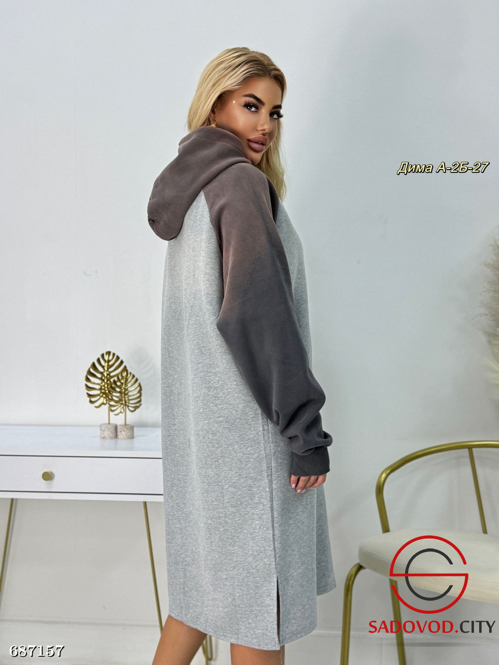 Платье худи с капюшоном женское - Bruno фото 8