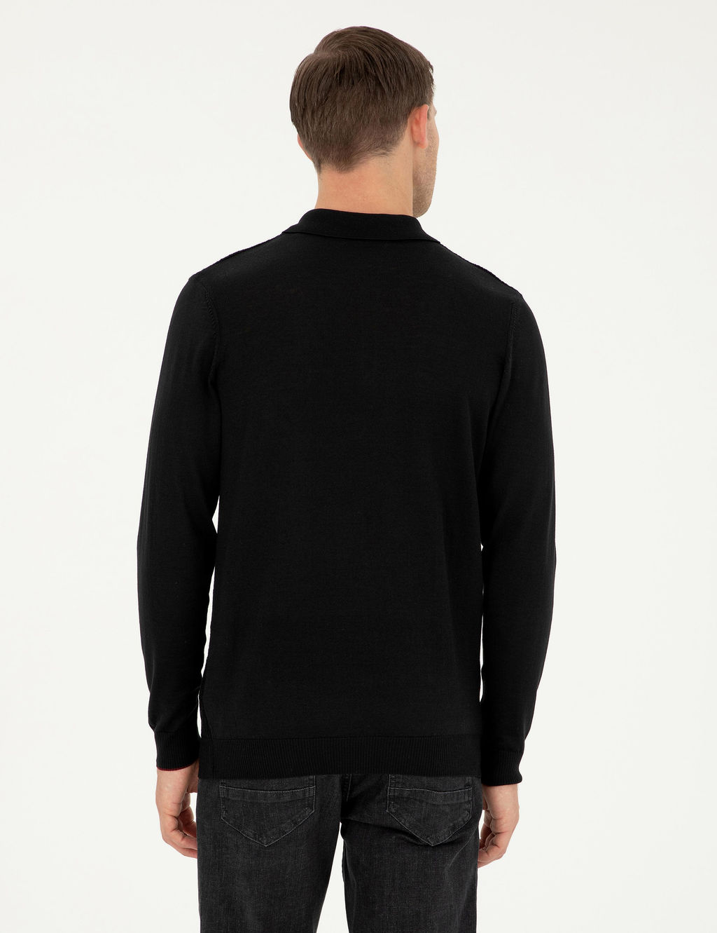 Черный свитер классического кроя - Cacharel фото 5