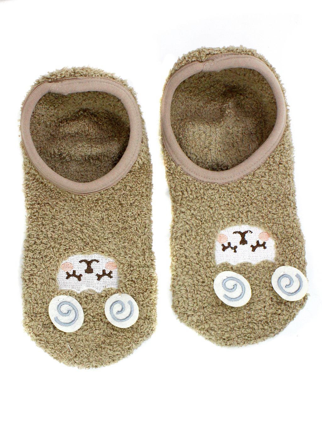 Носки-Тапочки МахровыеОвечки Коричневые - Krumpy фото 2