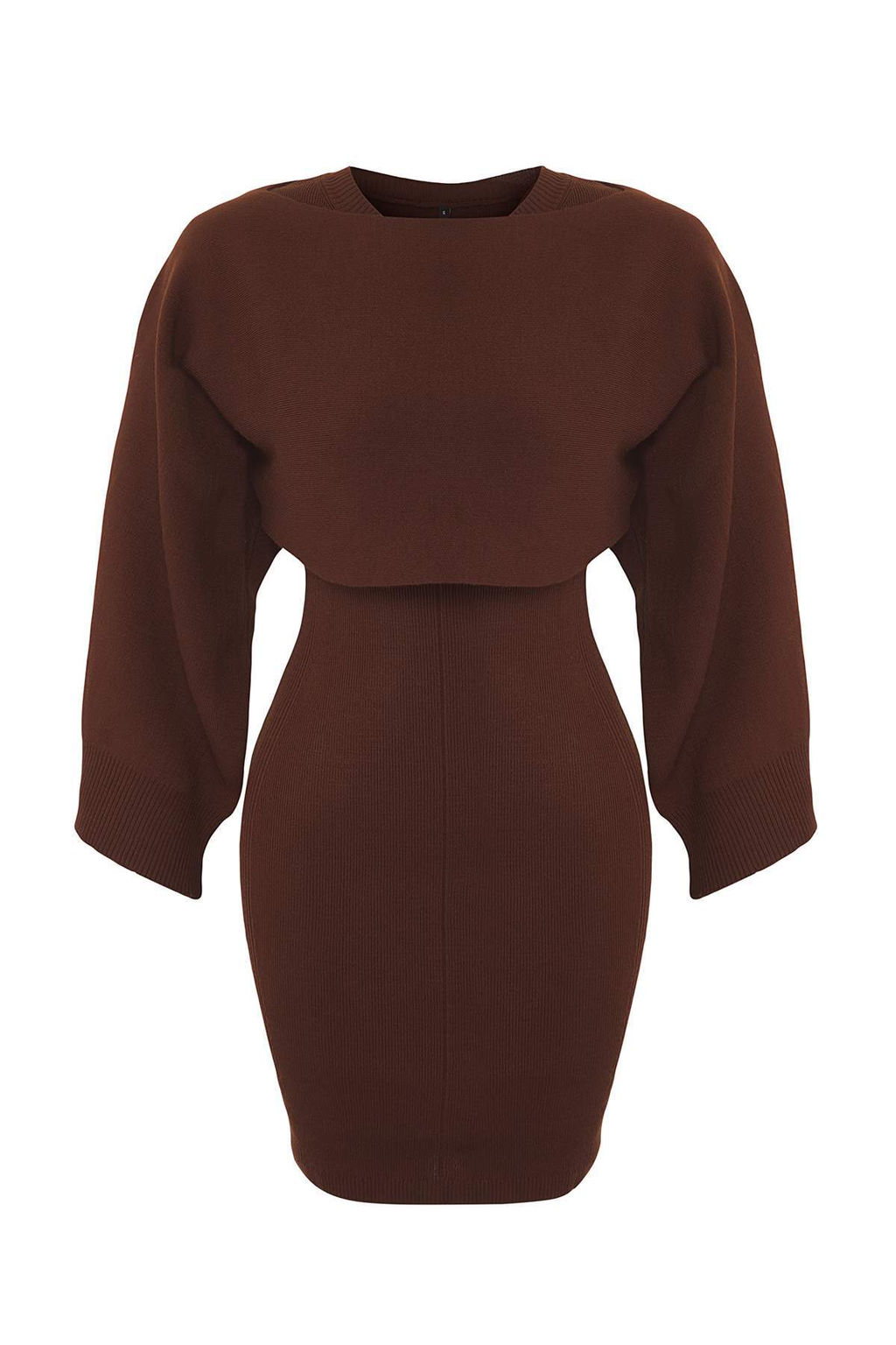 TRENDYOLMILLA Bej Mini Triko Bolero-Elbise Tak?m TWOAW25EL00056  фото 22