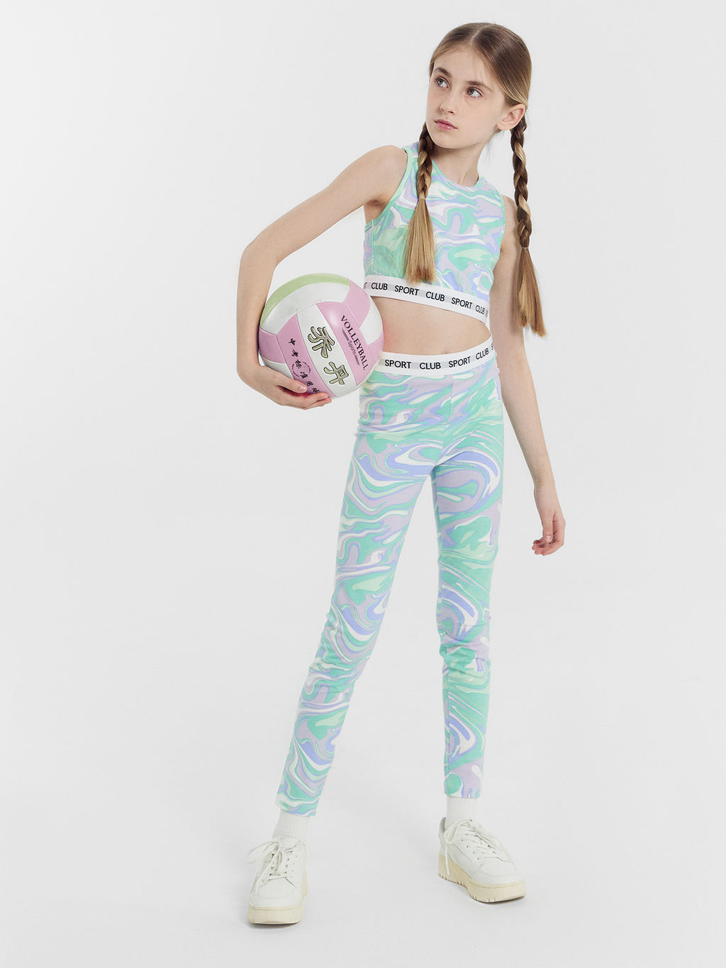 КОМПЛЕКТ ДЛЯ ДЕВОЧЕК (ТОП, ЛЕГГИНСЫ)