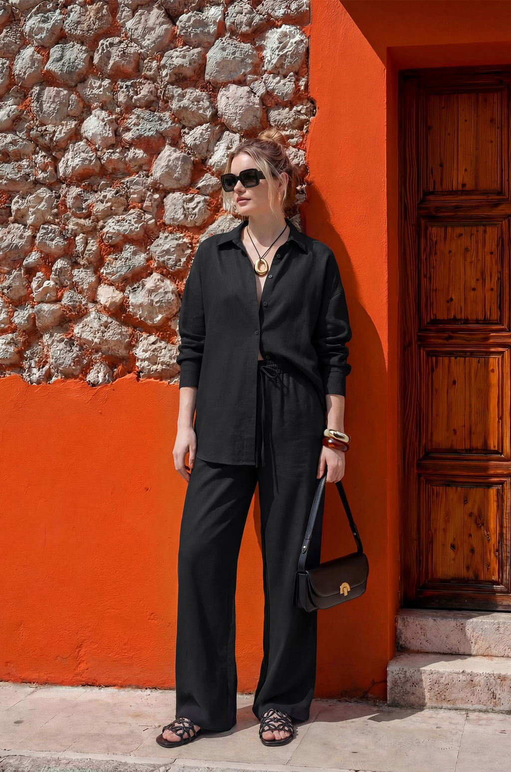 Женская льняная рубашка Happyfox - Happy fox фото 42