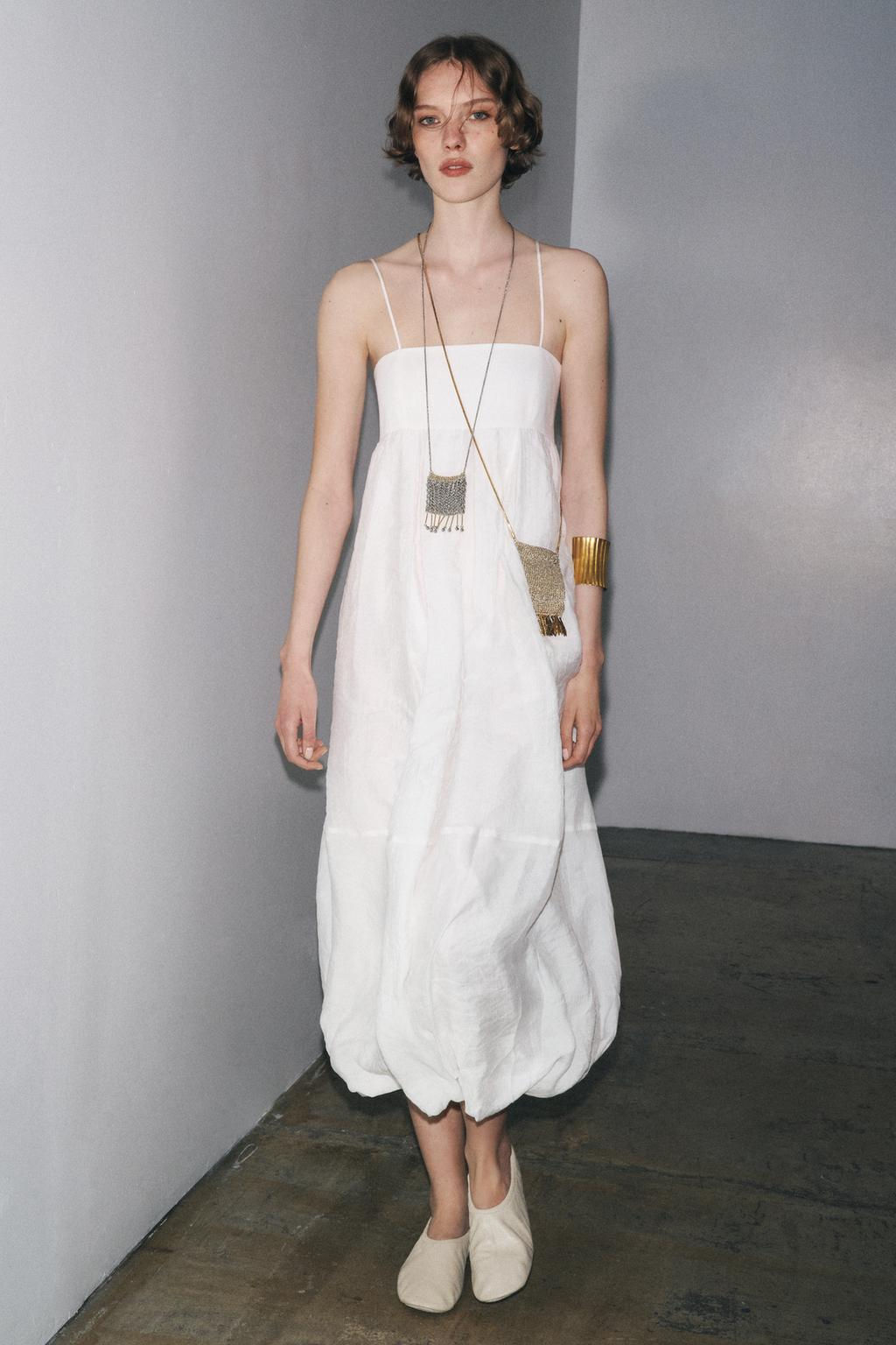 ZW COLLECTION LONG STRAPPY DRESS - Zara фото 7