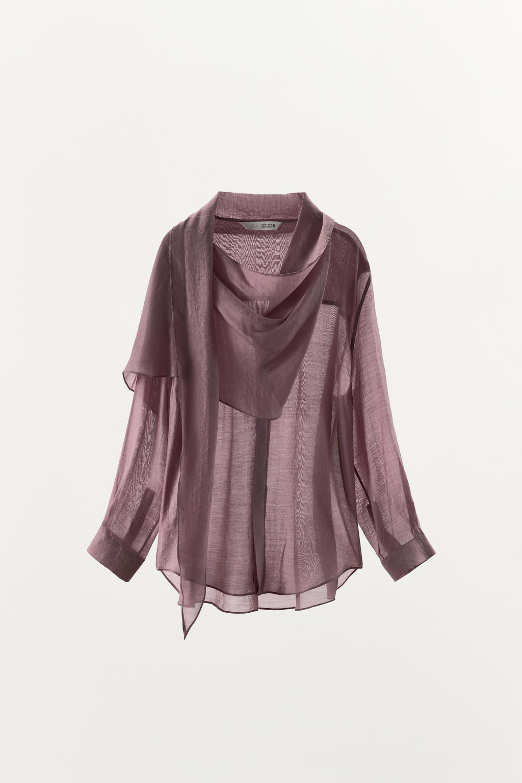 CAMISA PA?UELO ZW COLLECTION / Lila - Zara фото 7