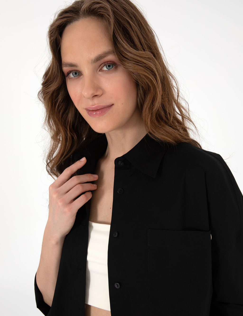 Siyah Oversize Uzun Kollu G_mlek - Pierre cardin фото 2