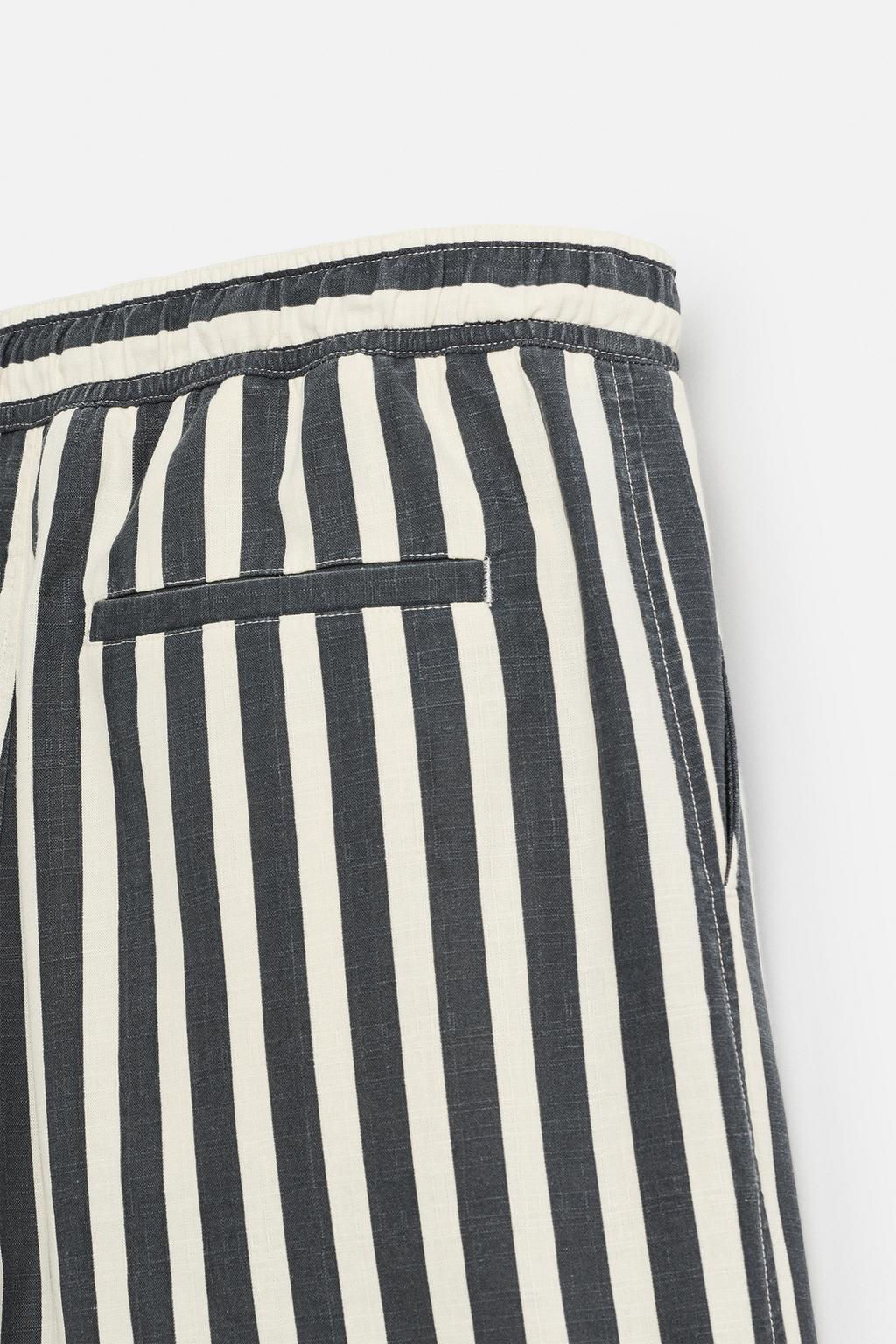 JACQUARD TEXTURED BERMUDA SHORTS - Zara фото 9