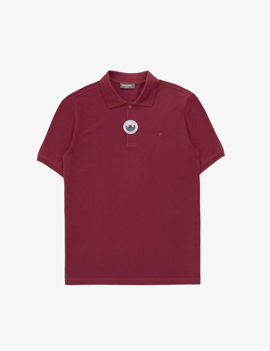 Bordo Regular Fit %100 Pamuk K_vr_lmaz Polo Yaka Basic Ti__rt