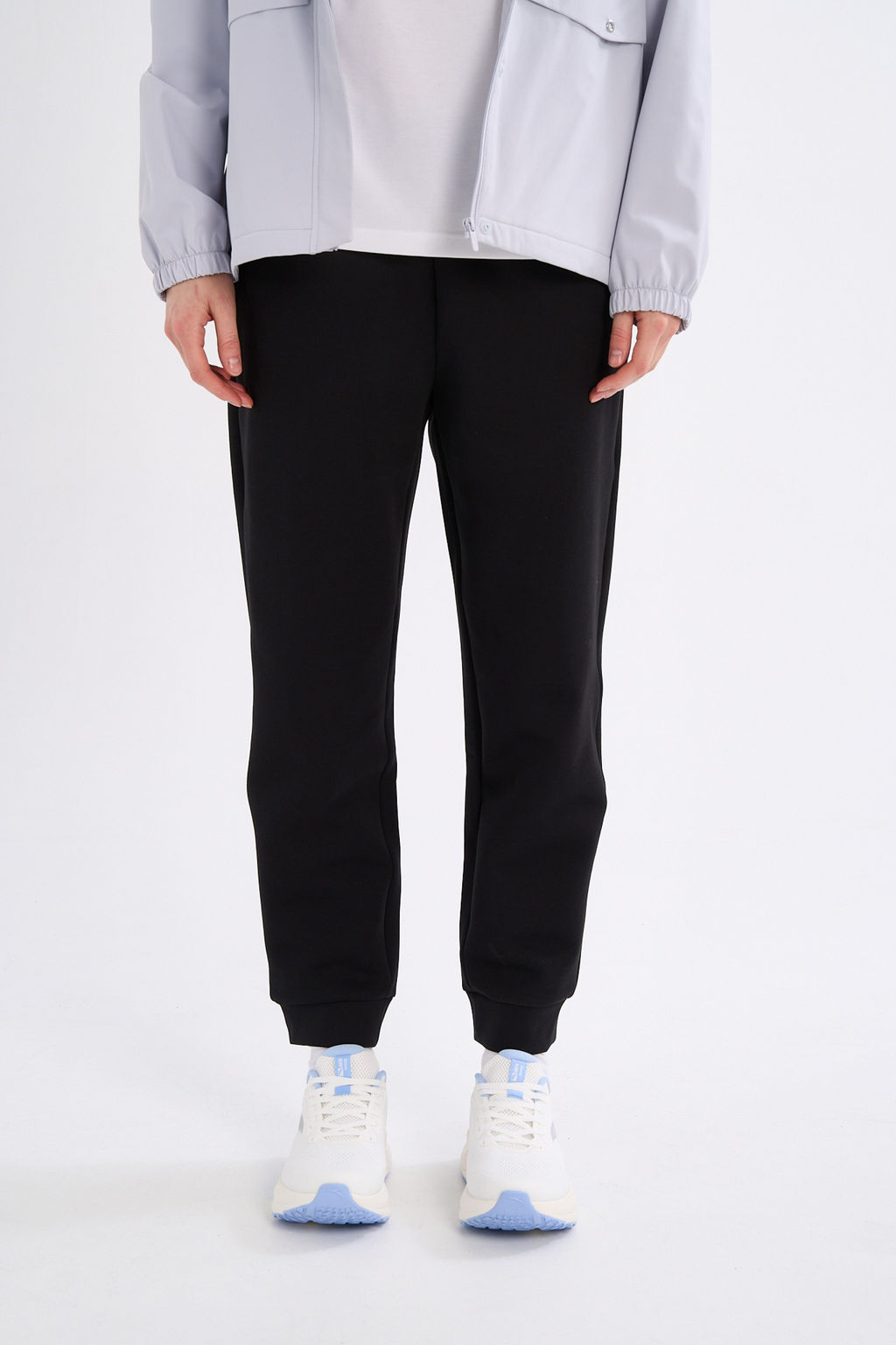 Брюки трикотажные укороченные Черный