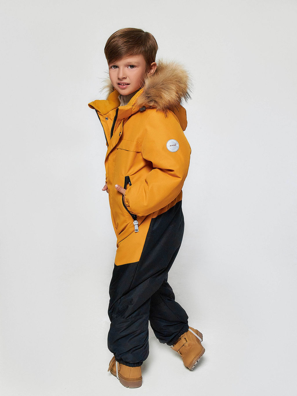 Комбинезон детский 22797-392 горчичный
