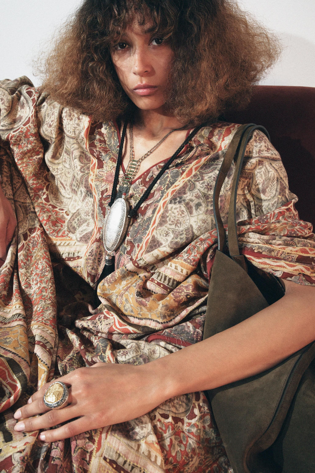 ZW COLLECTION PAISLEY KAFTAN DRESS - Zara фото 7
