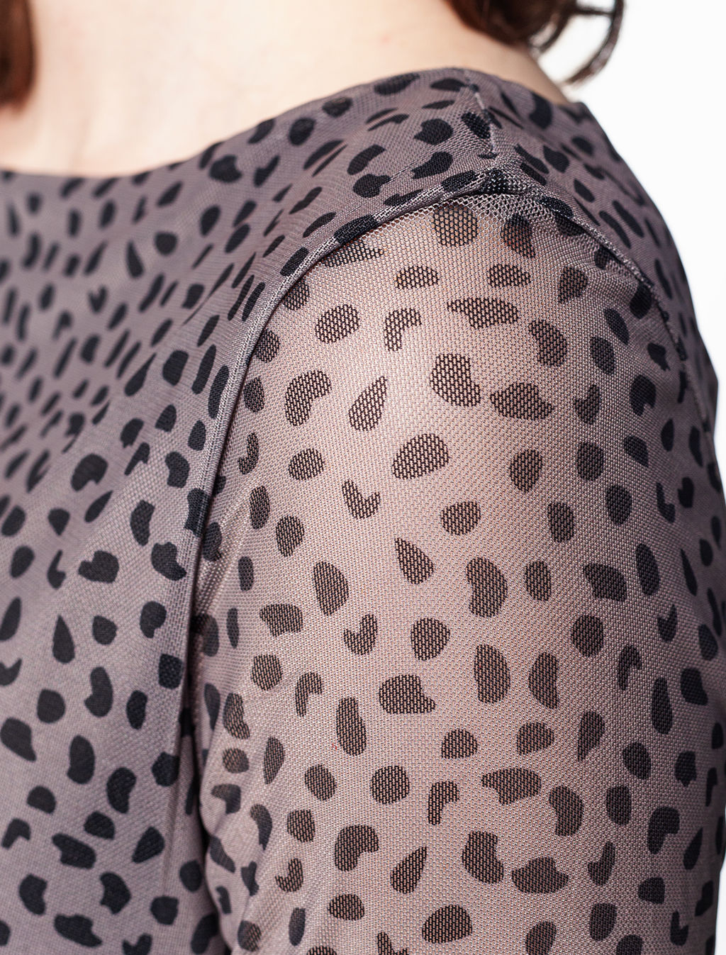 Блузка из сетки на подкладе из тонкой вискозы - Vilatte фото 3