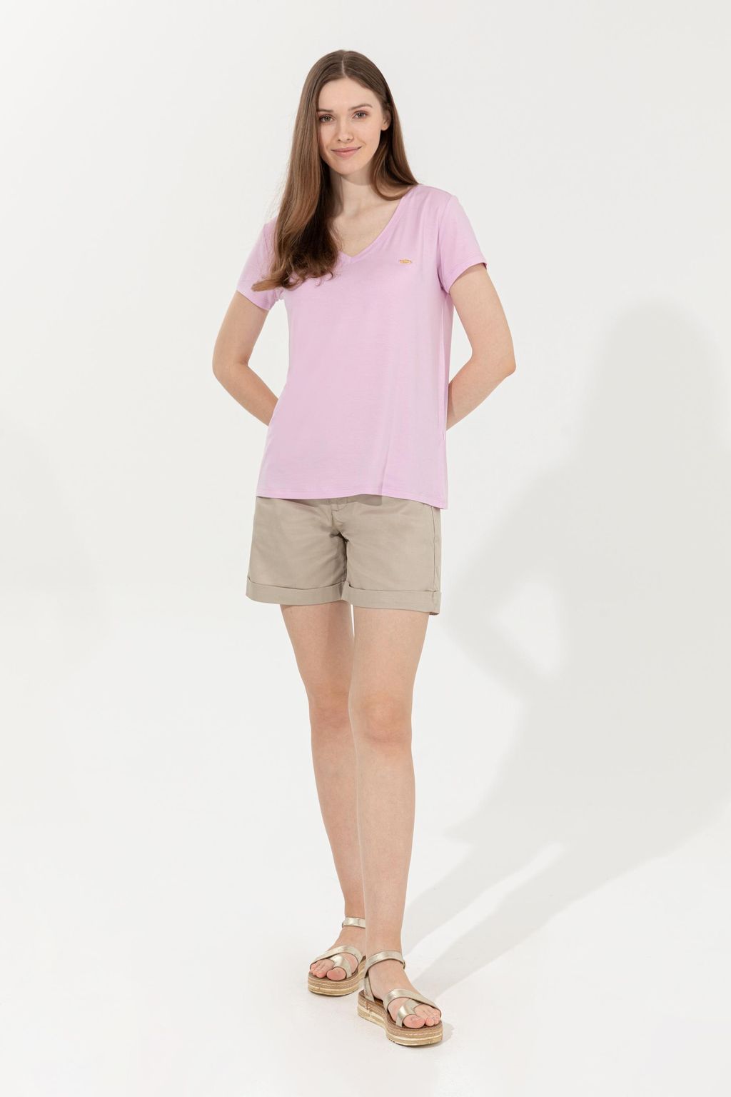 U. S. Polo Assn Женские тканые бермуды цвета хаки Капри - U.s. polo assn фото 8