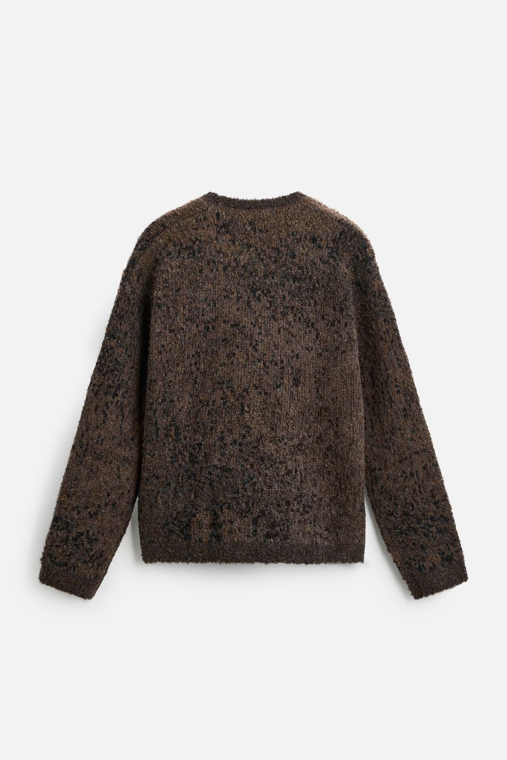 PIXELATED JACQUARD SWEATER - Zara фото 8