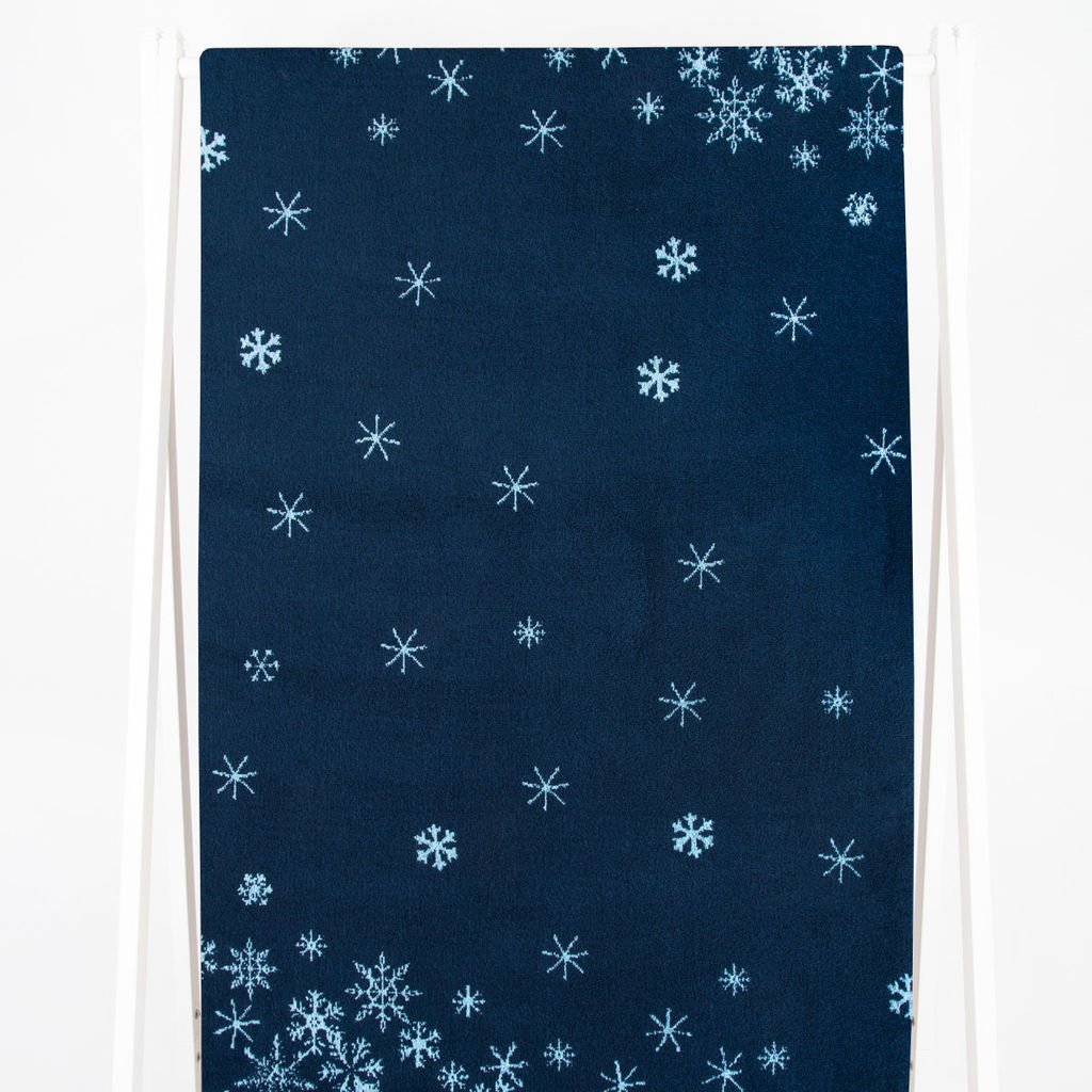 Полотенце махровое 6с102.411ж1 Снежинки-арт(джинс) 67х150см