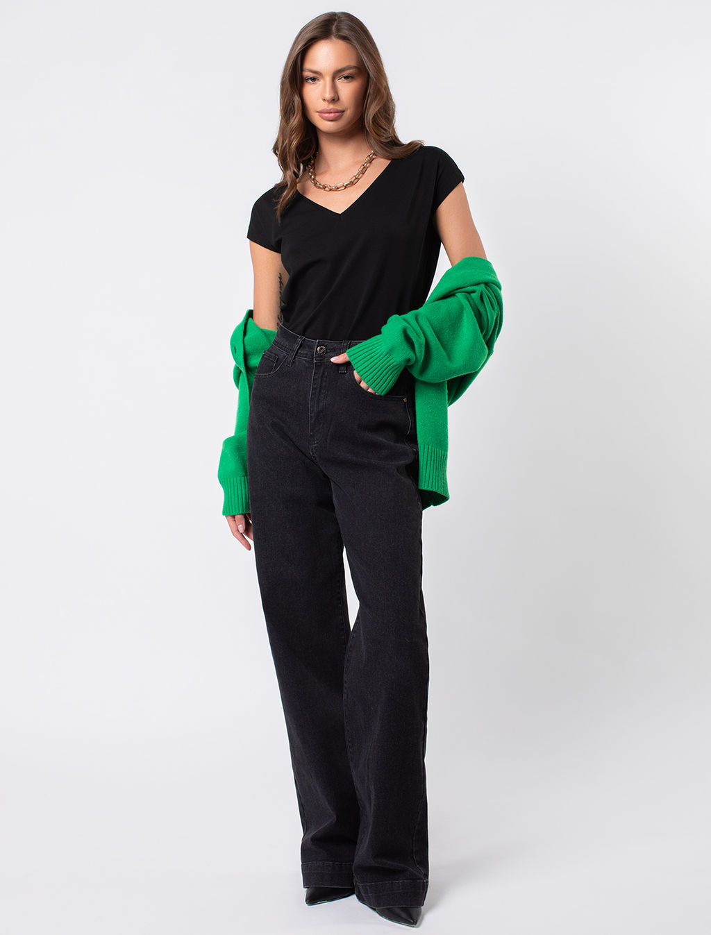 VILATTE / Футболка с цельнокроеным рукавом из премиального хлопка  фото 5