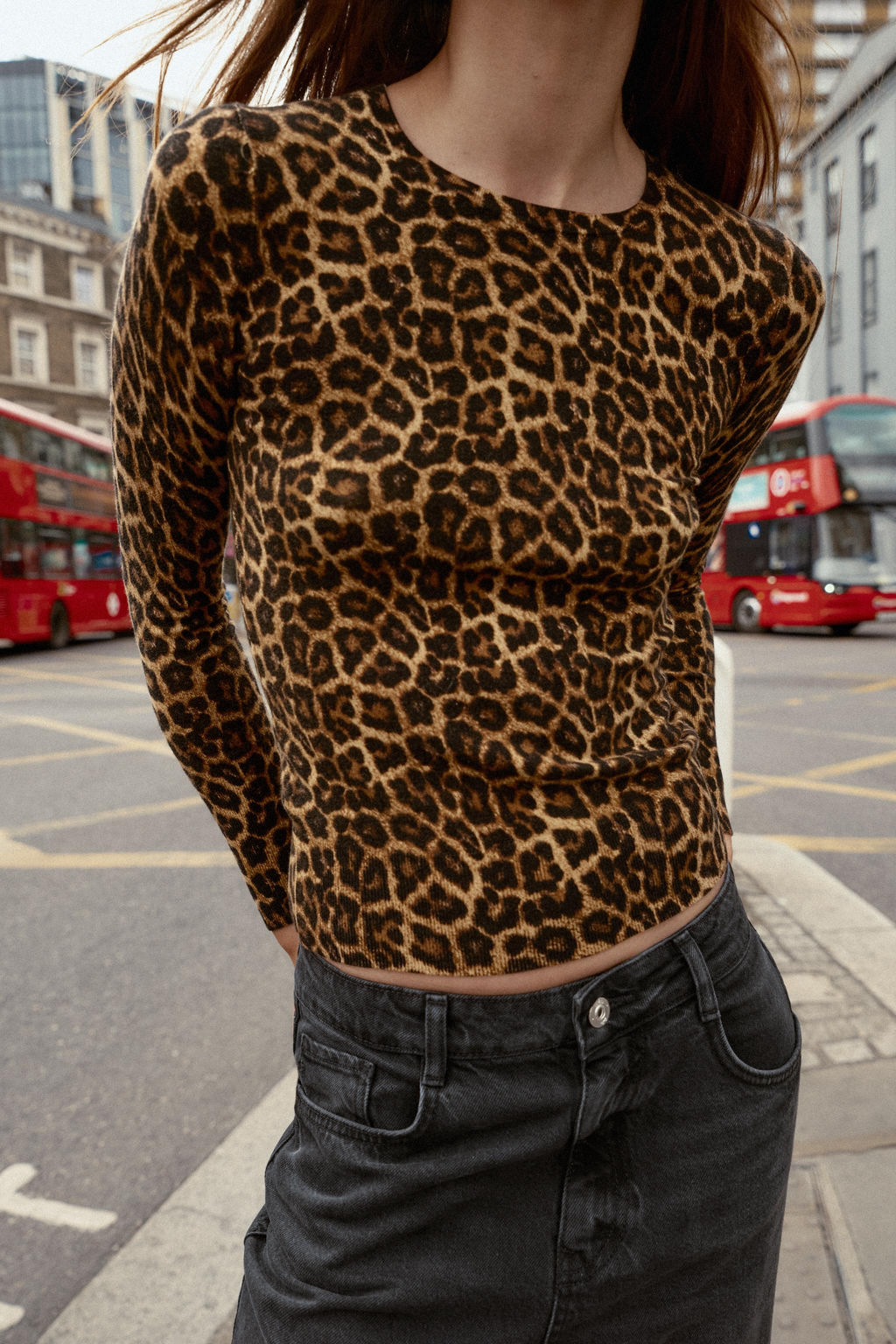 ANIMAL PRINT KNIT SWEATER - Zara фото 2
