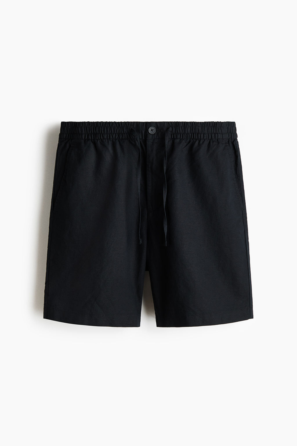 Pantal?n corto en mezcla de lino Regular Fit - H&m фото 5