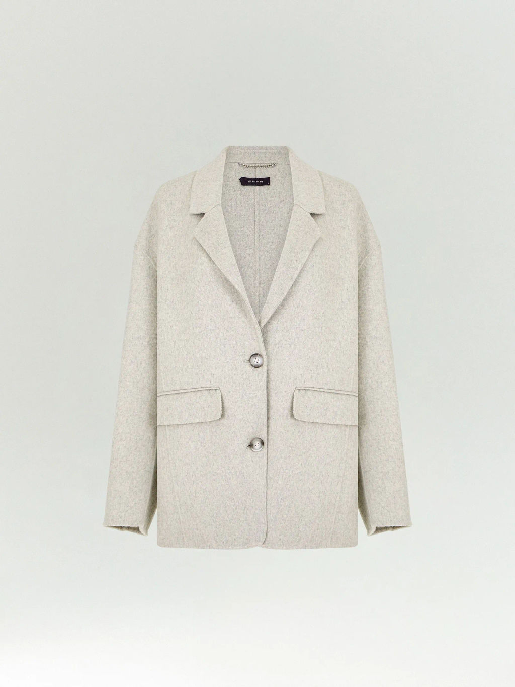 Полупальто Emka R138 шерсть серый  фото 2