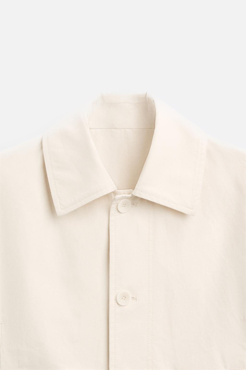 COTTON - LINEN BLEND JACKET - Zara фото 10