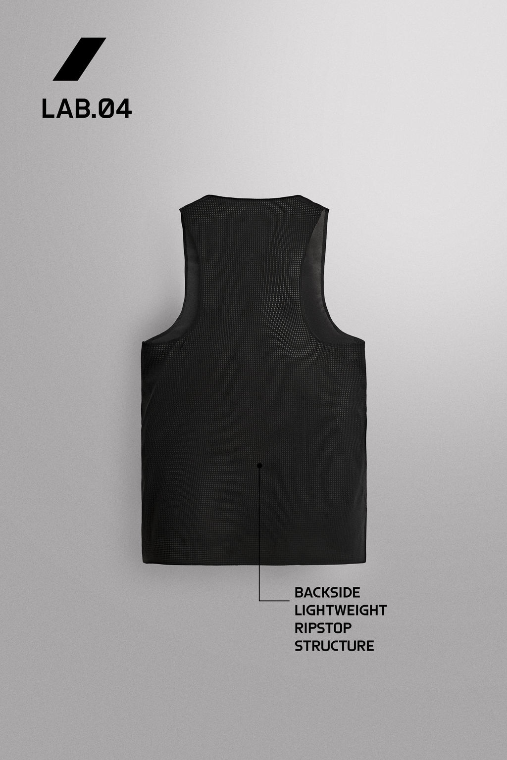 CAMISETA TANK LIGERA RUNNING / Negro
